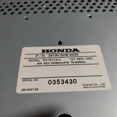ホンダ純正　カセットデッキの画像