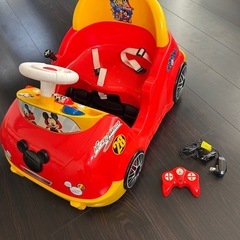 ミッキーレースカー　キディランド　電動自動車の画像