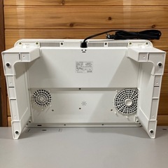 IRIS OHYAMA/アイリスオーヤマ IHK-W13SV-W 2口IHコンロ脚付 2023年製 通電OK 動作確認済み 動作品 A007の画像