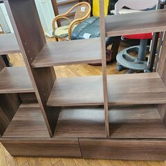 リサイクルショップどりーむ鹿大前店　No.2703　オープンラック　本棚　ブラウン　おススメ商品です🎵の画像