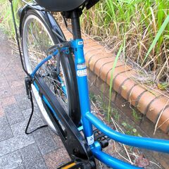 中古自転車 FROMAGE ママチャリ 自転車 26インチ LEDライト ブルー 通勤 通学 近所のお出掛けなどにの画像