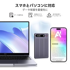 【新品未使用】ボイスレコーダー AI 自動文字起こし LED残量表示 ワンタッチ録音 64GBの画像