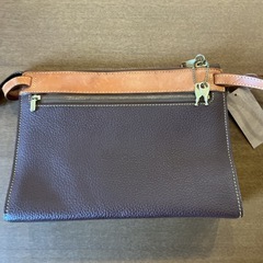 クラッチバッグ👜鍵付き🔑ラコステセカンドバッグ革オシャレカバンバッグ汚れアリ💦茶色の画像