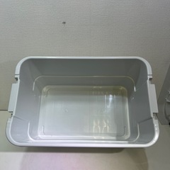 MUJI 無印 頑丈収納ボックス(大) 押し入れ収納 コンテナ アウトドア トランクカーゴ 美品の画像