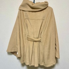 CECIL Mc BEE ベージュ ポンチョコート Mサイズの画像