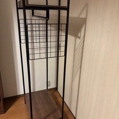 アイリスオーヤマ ハンガーラック ブラック 黒の画像