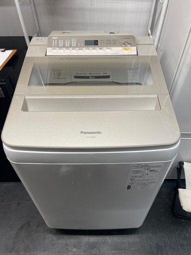 【中古】¥10800 9.0K洗濯機　パナソニック　風呂水ホース付き【II084】