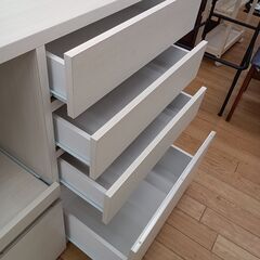 ★ジモティ割あり★  レンジ台 ベージュ H88×D40×W98 クリーニング済み TK6480TKKAGU の画像