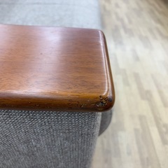 【ドリーム川西店限定】☆ジモティー見たよ割引☆内田洋行/デザイン3Pソファ/LBR 【 215690000000159】の画像