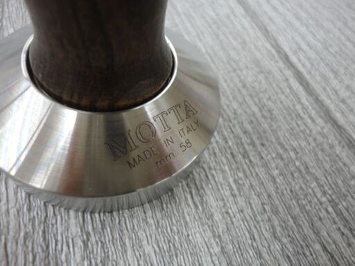 未使用保管品 モッタ エスプレッソ用タンパー 58mm ウッドハンドル MOTTA pressino tamper ステンレス コーヒー用品 西岡店