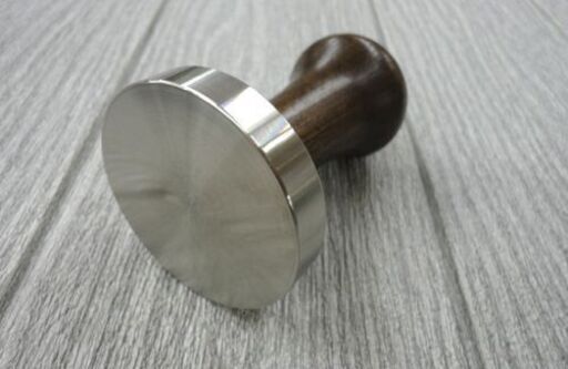 未使用保管品 モッタ エスプレッソ用タンパー 58mm ウッドハンドル MOTTA pressino tamper ステンレス コーヒー用品 西岡店