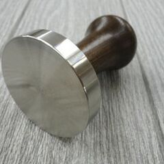 未使用保管品 モッタ エスプレッソ用タンパー 58mm ウッドハンドル MOTTA pressino tamper ステンレス コーヒー用品 西岡店の画像