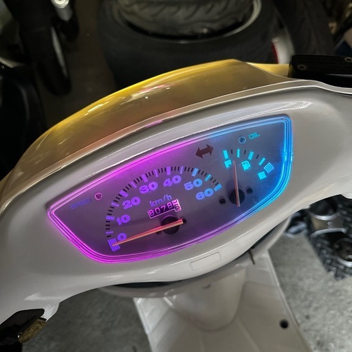 HONDA DIO AF34 AF35ライブディオ ZX カスタム ホワイト ( はー