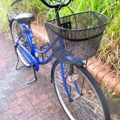 中古自転車 SEASON ママチャリ 自転車 26インチ ブルー 通勤 通学 近所のお出掛けなどにの画像