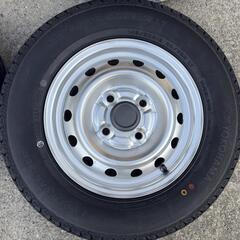 タ5 新品タイヤ 2025年製 ヨコハマ SUPER VAN 145/80R12 80/78N LT クリッパー スチールホイール 12インチ 3.5J-12 +38 100-4Hの画像