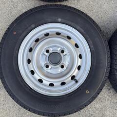 タ5 新品タイヤ 2025年製 ヨコハマ SUPER VAN 145/80R12 80/78N LT クリッパー スチールホイール 12インチ 3.5J-12 +38 100-4Hの画像
