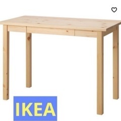 【美品】IKEA デスク　パイン材の画像