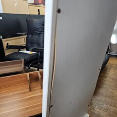 リサイクルショップどりーむ鹿大前店　No.2713　処分特価‼　姿見　全身鏡　ホワイト　※シール・裏面汚れ等あり(´;ω;｀)の画像