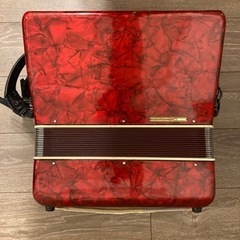 アコーディオン 箱付 トンボ/T32N/32鍵/36ベース/赤の画像