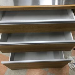 【jジャングルジャングル石川金沢店】  キッチンボード 木目調/ナチュラル W80×D45×H88 クリーニング済みの画像