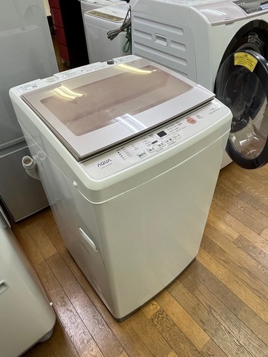 #14 激安ジャンク品!! 電気洗濯機 2019年 7.0kg AQUA AQW-GV70G(W) 蓋難あり 