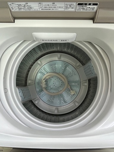#14 激安ジャンク品!! 電気洗濯機 2019年 7.0kg AQUA AQW-GV70G(W) 蓋難あり 