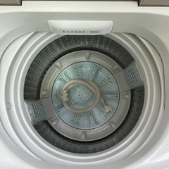 #14 激安ジャンク品!! 電気洗濯機 2019年 7.0kg AQUA AQW-GV70G(W) 蓋難あり の画像