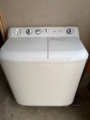 【お譲り先決定】美品　ハイアール　二層式洗濯機