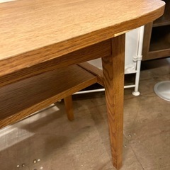 【武蔵小山店】  unico ウニコ KURT クルト　ローテーブル オーク材 廃盤品 センターテーブル テーブル カフェテーブル コーヒーテーブル 木製 ナチュラル 北欧 ヴィンテージスタイル 家具の画像