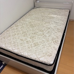 セミダブルベッド　マットレスセット　の画像
