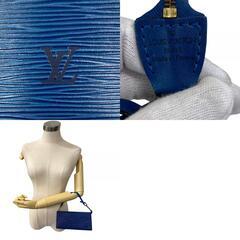 ルイヴィトン LOUIS VUITTON ポーチ エピ ポシェットアクセソワール ミニバッグ ハンドバッグ アクセサリー 小物 M52945 ブルーの画像