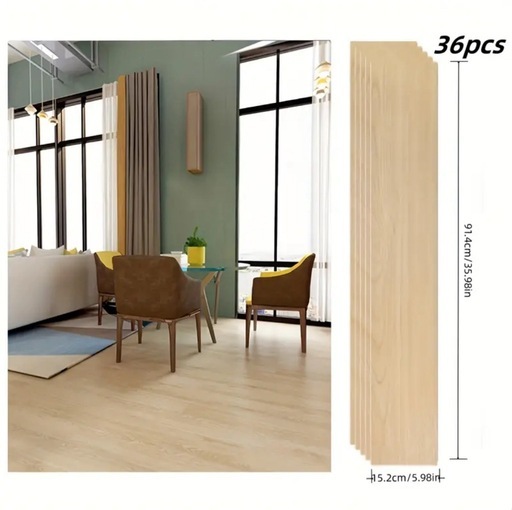 新品 ナチュラルウッド フロアタイル 木目調 接着剤不要 貼るだけ 厚さ2.0mm 約6畳 初心者向け 賃貸 DIY リフォーム トイレ 浴室 防水 玄関72枚 約6畳分