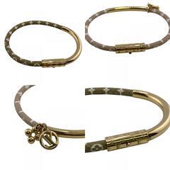 ルイヴィトン LOUIS VUITTON ブレスレット モノグラム ブラスレ デュオグラム バングル M8067 ピンクの画像