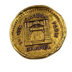 シャネル CHANEL ブローチ ヴィンテージ 31 RUE CAMBON ロゴ ゴールドの画像