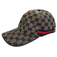 グッチ GUCCI キャップ GGキャンバス 帽子 シェリー 696845 ネイビーの画像