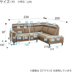 【美品】ニトリ　コーナー　ソファ　セット　ライトグレーの画像