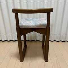アンティーク　昭和レトロ ドレッサーチェア 椅子 スツール 木フレームの画像