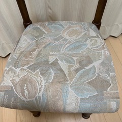 アンティーク　昭和レトロ ドレッサーチェア 椅子 スツール 木フレームの画像