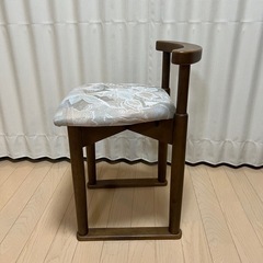 アンティーク　昭和レトロ ドレッサーチェア 椅子 スツール 木フレームの画像