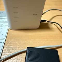 NEC Wi-Fiルーター（取説付き）の画像