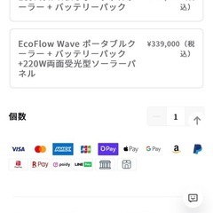 エコフロー　ポータブルエアコン　バッテリー２個　の画像
