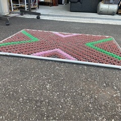 コメリ 玄関ブラシマット　玄関マット　泥除け　泥よけ　90×60㎝(大)　中古　④の画像