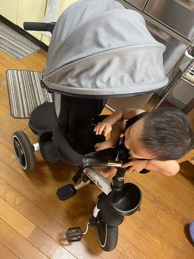 子供用三輪車 三輪車 カバー ベビーカー 手押し棒付き バイク