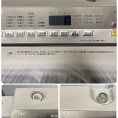 【中古】¥10800 9.0K洗濯機　パナソニック　風呂水ホース付き【II084】 の画像