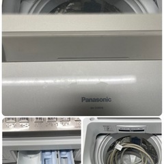 【中古】¥10800 9.0K洗濯機　パナソニック　風呂水ホース付き【II084】 の画像