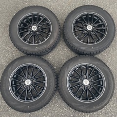 スタッドレスタイヤ　15インチ ブラックホイールセット　セレナc27 セレナ c27 スタッドレスタイヤ 15インチ ホイールセットの