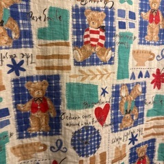 無印良品ダブル掛け布団シーツとシングルシーツ２枚の画像