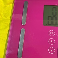 【中古】¥1,000 体重計　ドリテック　ピンク【II088】 の画像