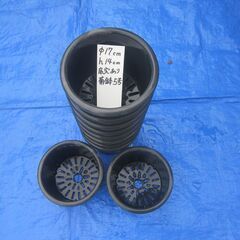 中古植木鉢　丸鉢　１０個　Φ17ｃｍ、ｈ14ｃｍ（菊鉢５号）の画像