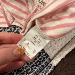 90サイズ　ストライプ　トップス　UZUlandの画像